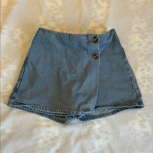 Old Navy Denim Girl’s Skort with Button Detail